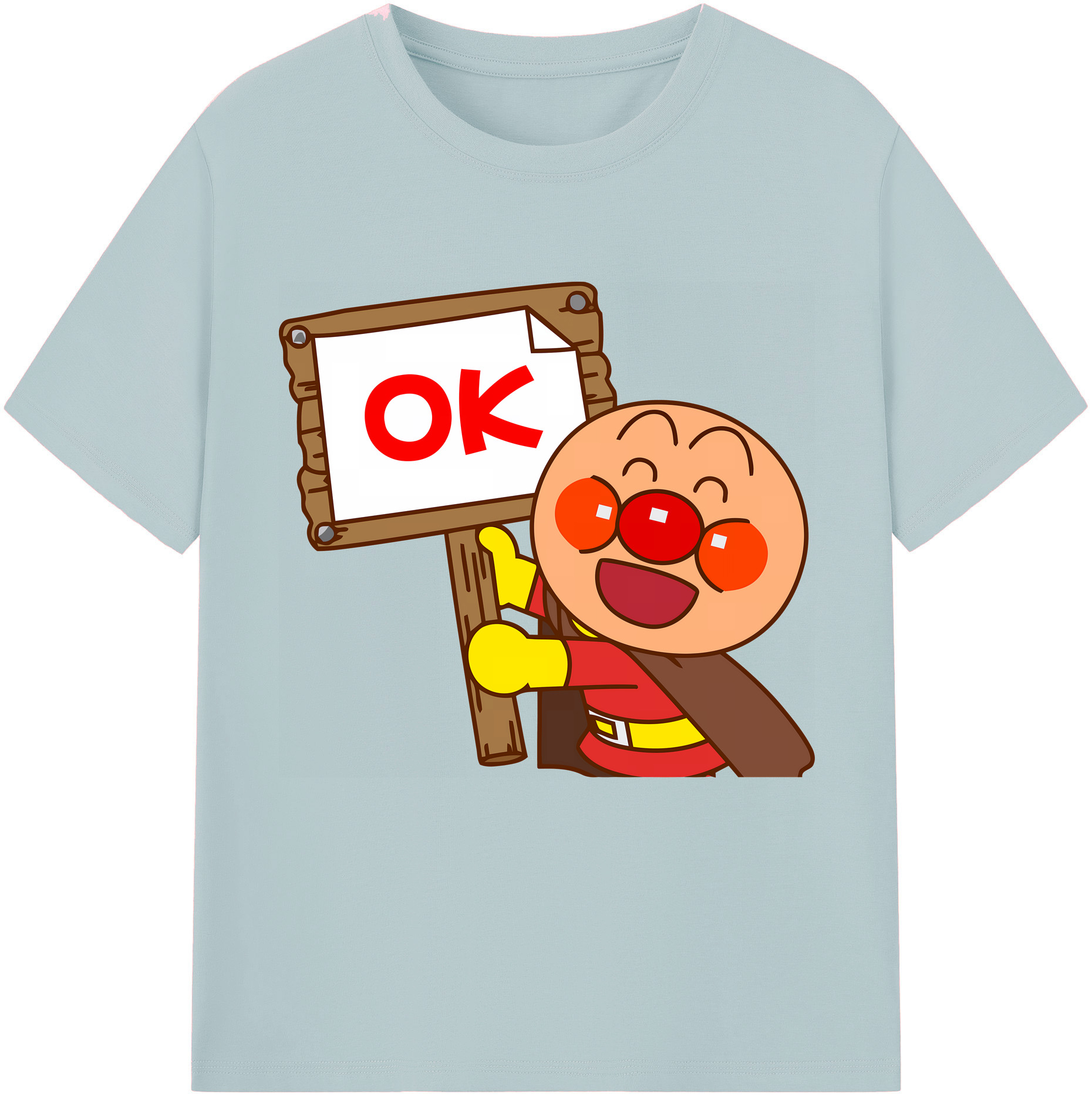 （画像用） アンパンマン Anpanman 綿100％半袖Tシャツ（フロントプリント）